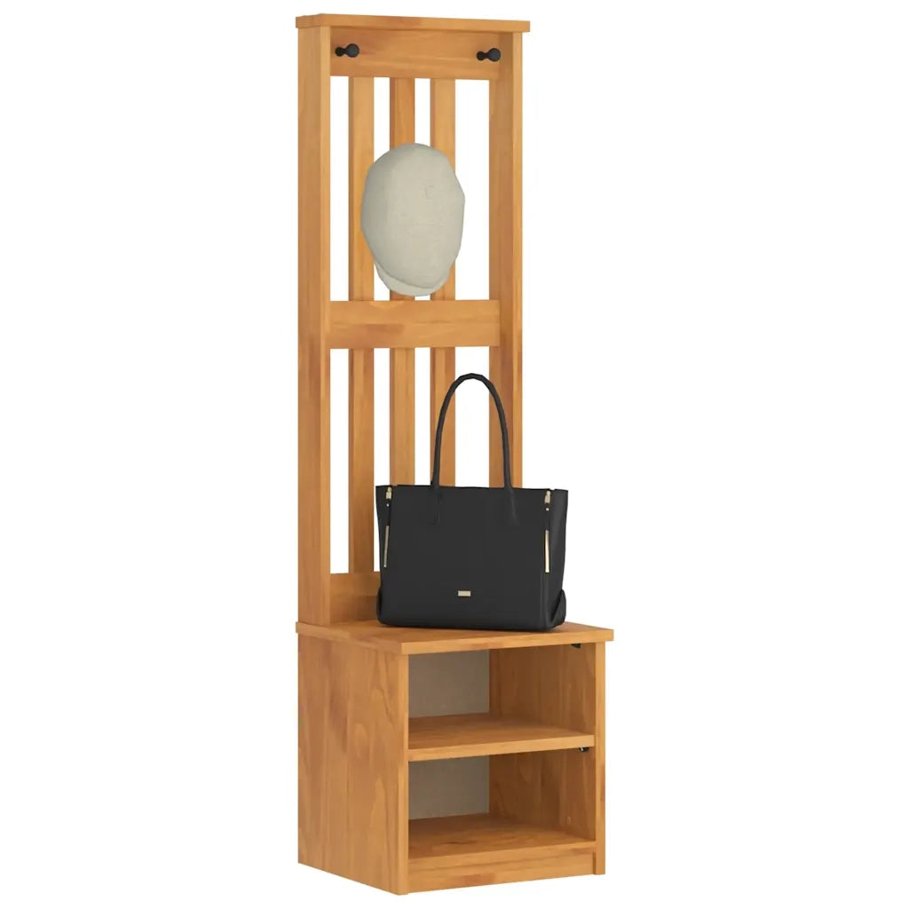 Albero da Ingresso SANDNES 45x40x159,5 cm in Legno di Pino 4010478