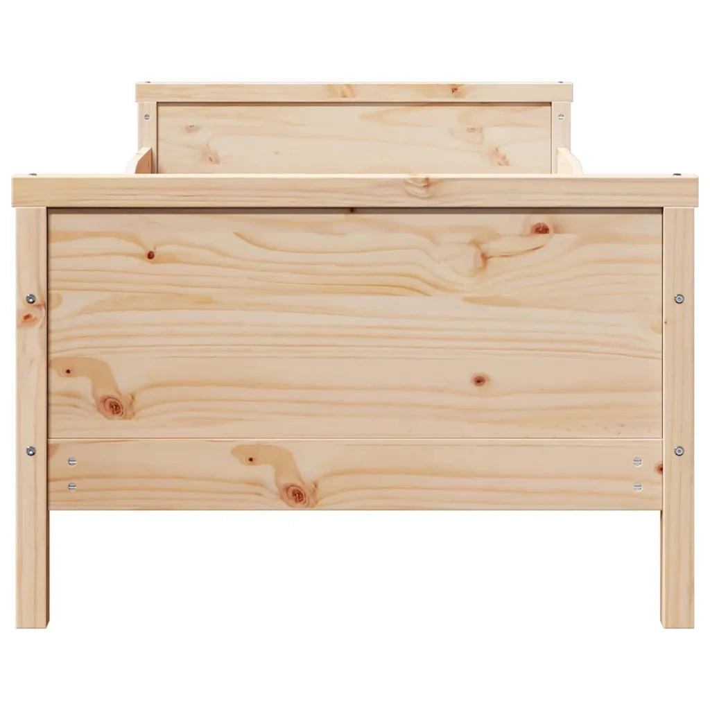 Struttura del letto Marrone 80 x 200 cm Legno multistrato 877203