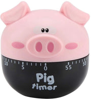 Timer Cucina - Timer Meccanico - Disegno Cinghiale - Rosso - Cucina e Cottura - Ideale per Uso Domestico - Gestione del Tempo