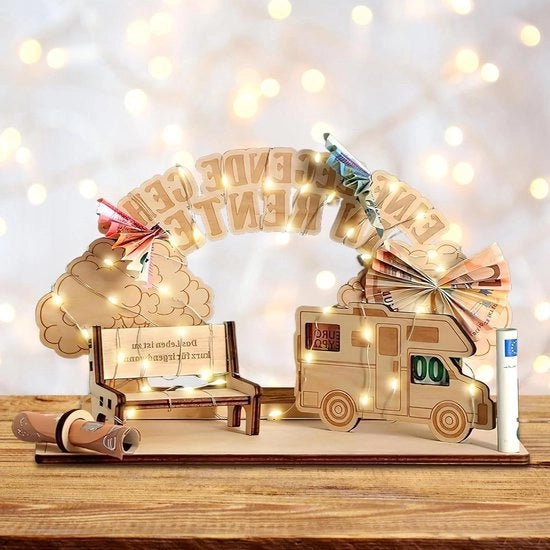 Regalo personalizzato per pensionati con filo di LED - Cadeau DIY per pensionati