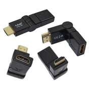 Trade Shop - Adattatore Connettore Da Hdmi Maschio A Hdmi Femmina 360° Gomito Girevole Hdmf-360 -