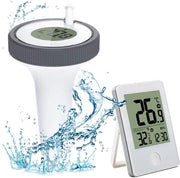 Termometro per piscina - Termometro per piscina galleggiante - Termometro per piscina galleggiante a batteria - Termometro galleggiante per acqua - Termometro per acqua con display LCD - per piscina, bagno, idromassaggio, spa, laghetto