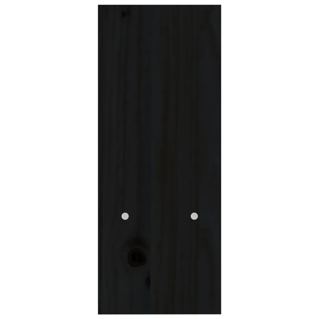 Supporto Monitor Nero (39-72)x17x43 cm Legno Massello di Pino 814013