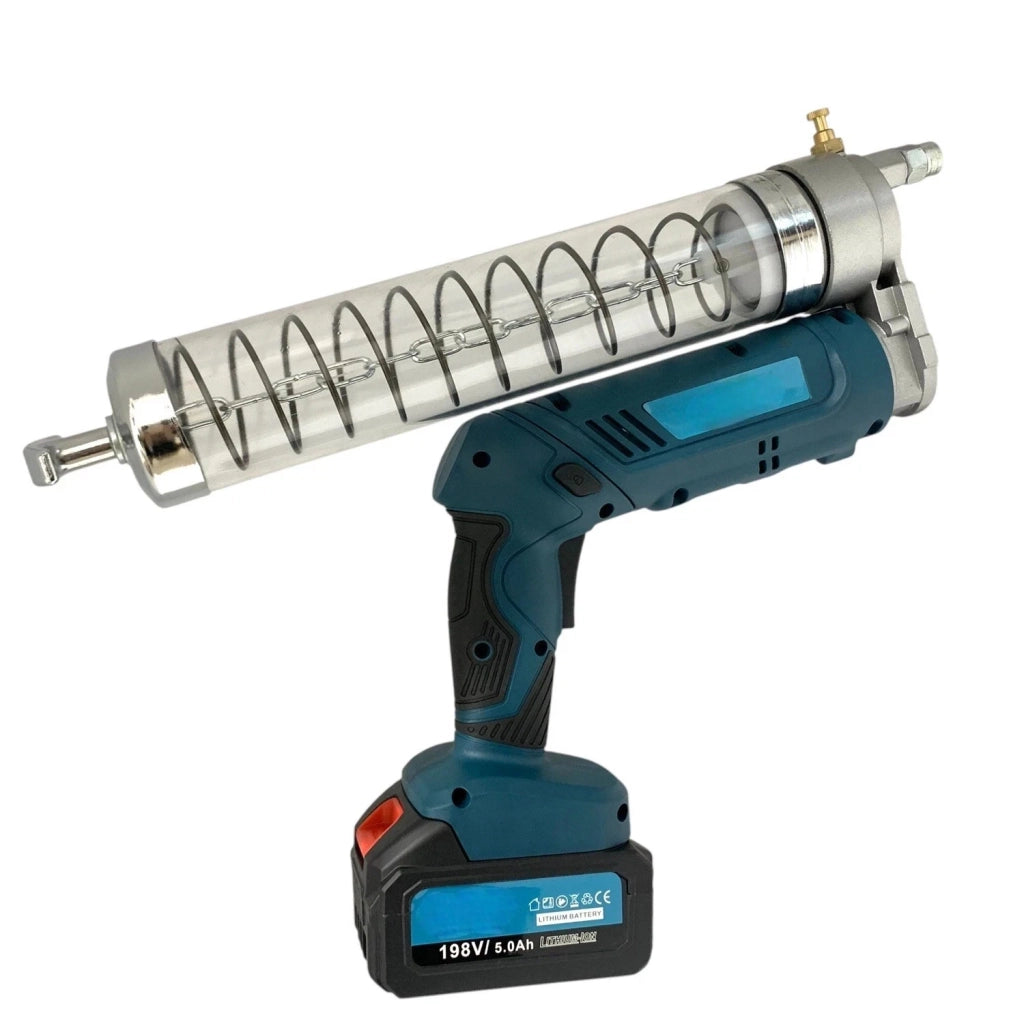 INGRASSATORE A BATTERIA 2 IN 1 MANUALE ELETTRICO SERBATOIO 600CC DOPPIA BATTERIA