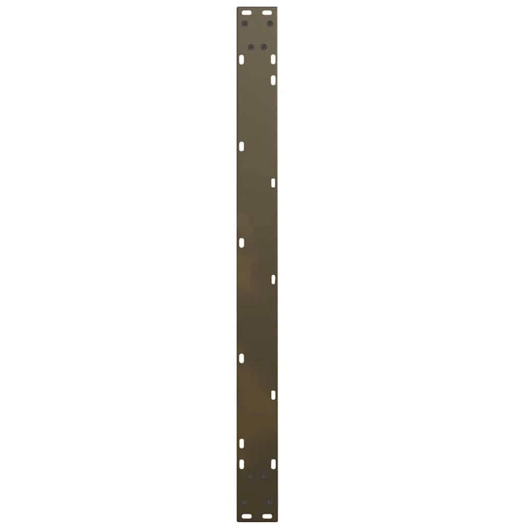 Set di 2 gambe regolabili per tavolo da pranzo a forma di V 100 x 73 cm design contemporaneo acciaio naturale 02_0056945