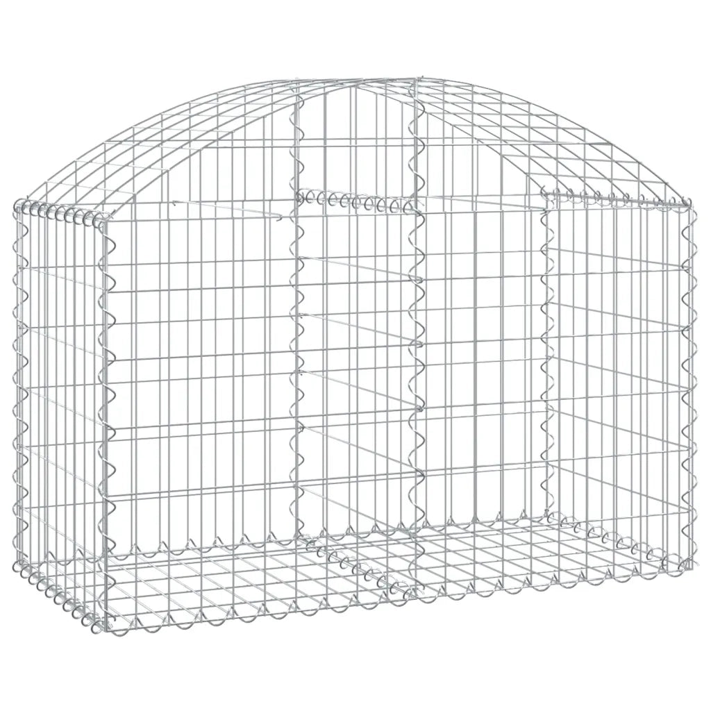 Cesto Gabbione ad Arco 100x50x60/80 cm Ferro Zincato 153433