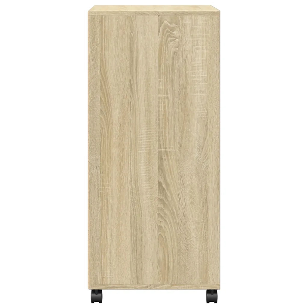 Mobiletto con Ruote Rovere Sonoma 55x40x91 cm in Truciolato CFW9788610
