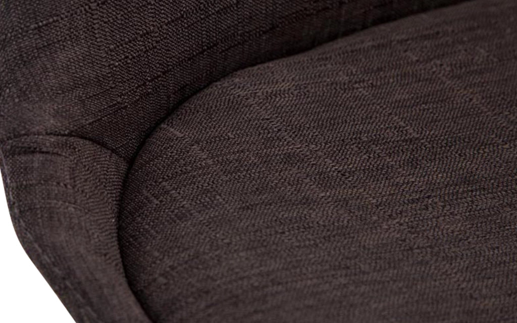 Sedia Borneo Tessuto V2 grigio scuro,noce