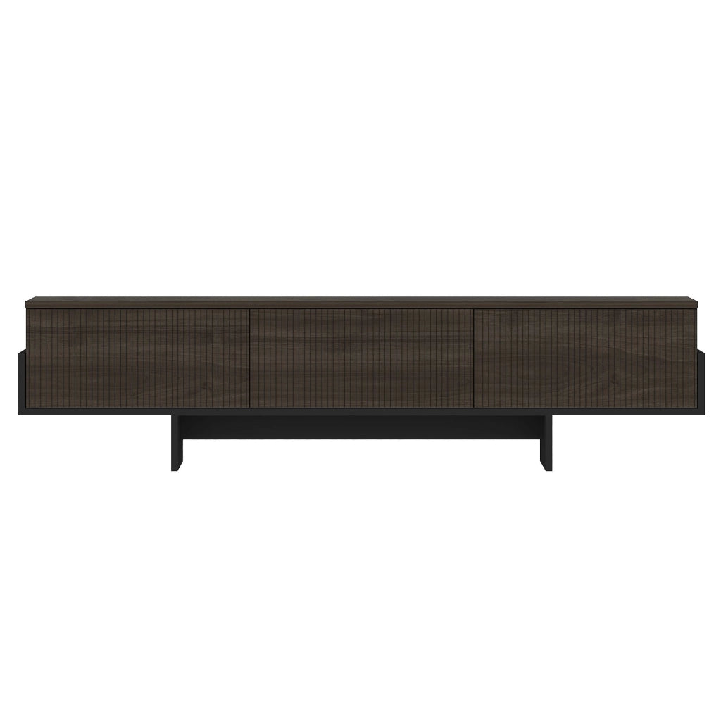 Porta TV in legno "Hege" - 180 x 30 x 44 cm - Nero