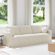 Divano Crema 228 x 78 x 80 cm Velluto 42024447
