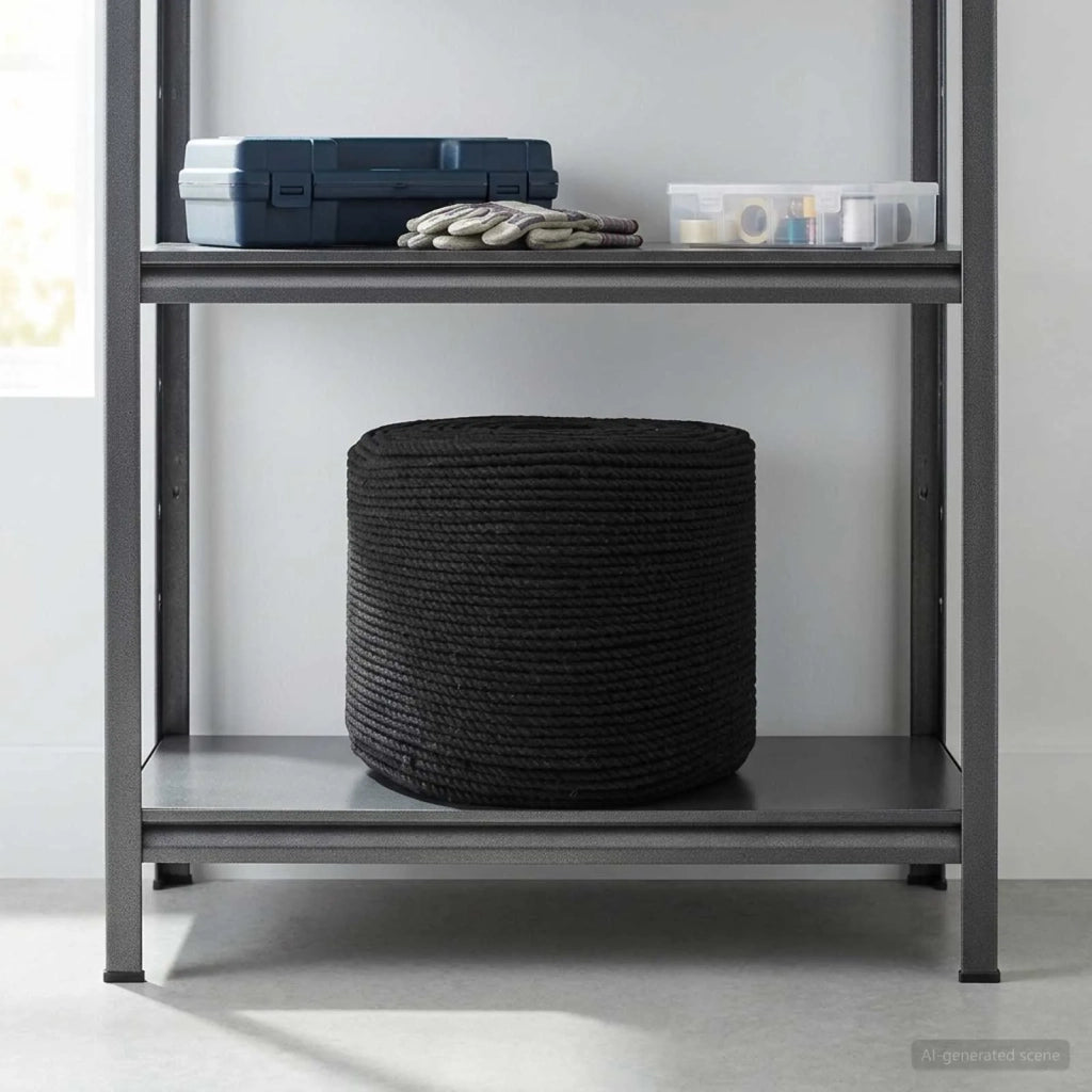 Spago di Cotone 4 mm 50 m Nero 100% Cotone 42011795