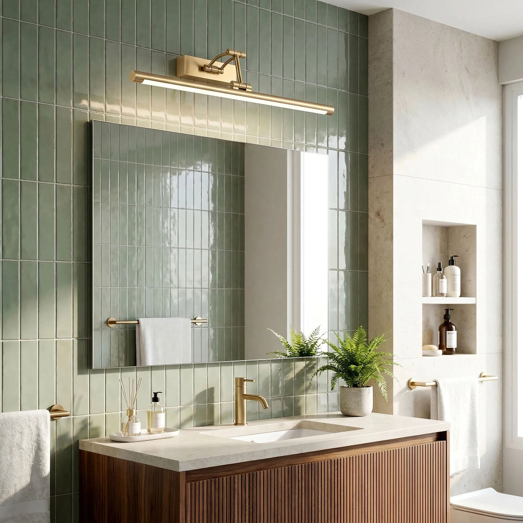 Applique Da Bagno Led Swe023-1w 60cm Brush Gold