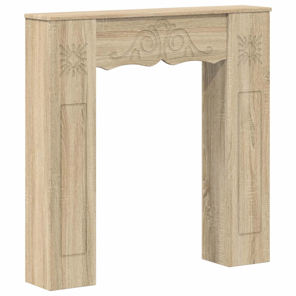 Cornice per camino Rovere Sonoma 102 x 20 x 102 cm 8006635
