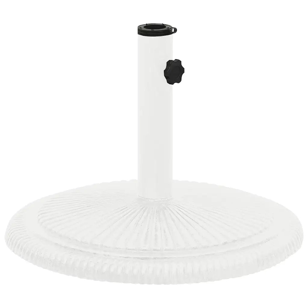 Base per ombrellone-Supporto per ombrellone Bianca 45x45x30 cm in Ghisa