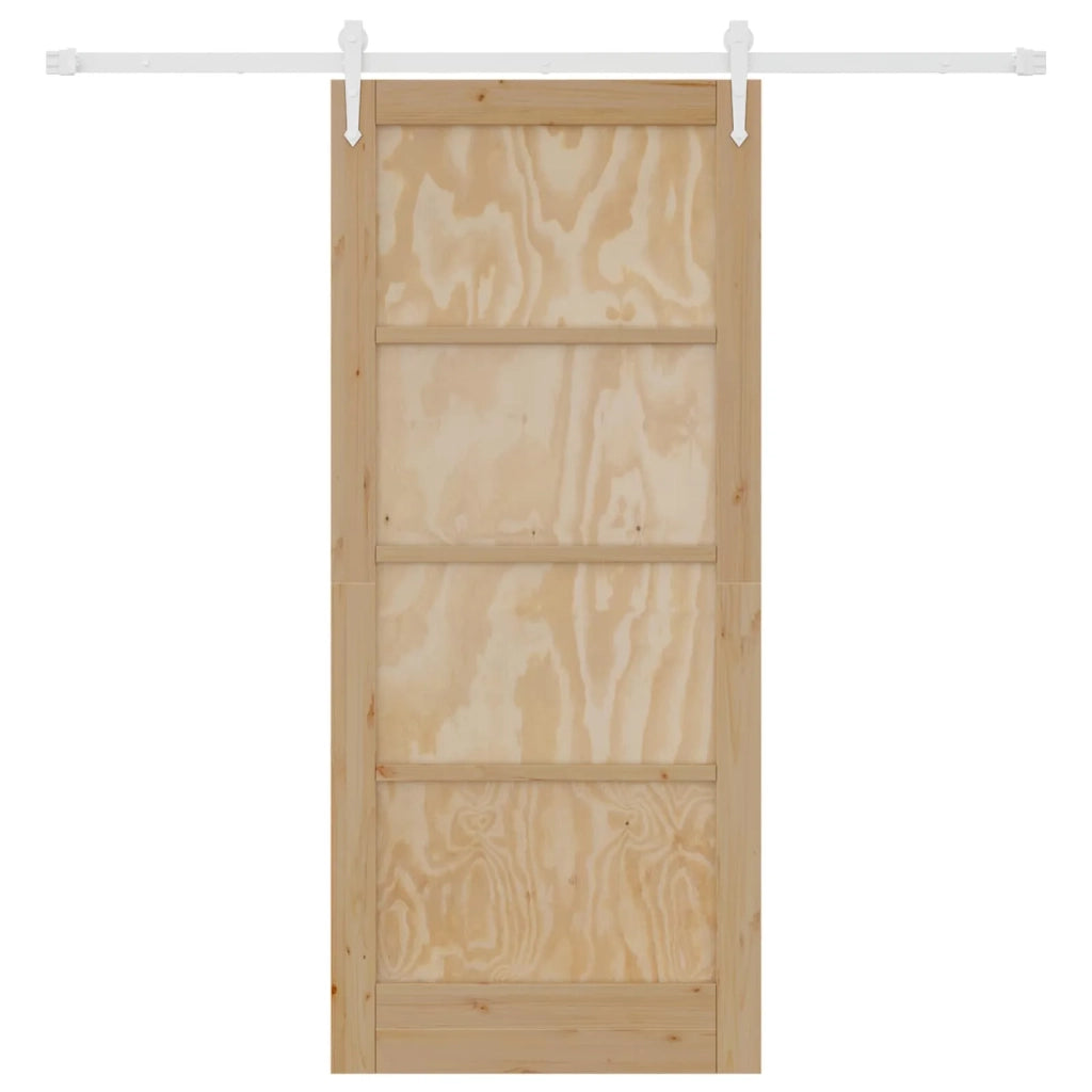 Porta scorrevole ORKDAL Naturale e Bianco 86 x 198,5 cm 3445591