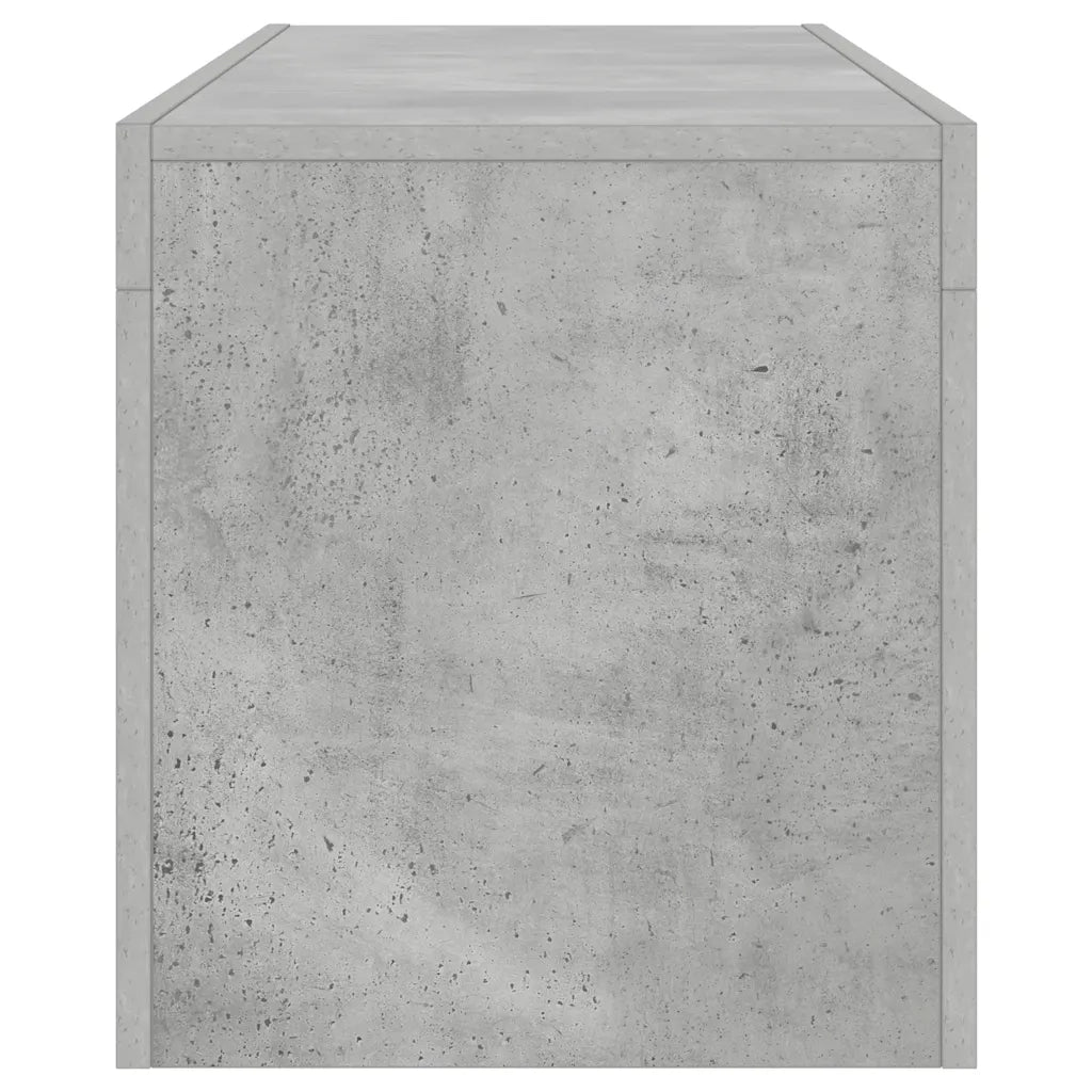 Mobile Porta TV con Luci LED Grigio Cemento 120x35x40 cm 804350