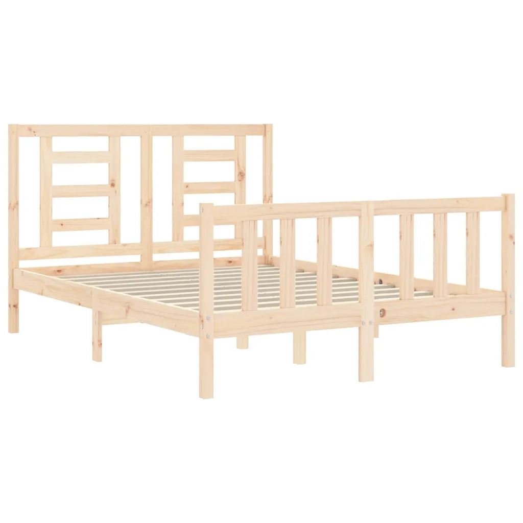 Giroletto senza Materasso-Struttura Letto 140x200 cm in Legno Massello di Pino 253378