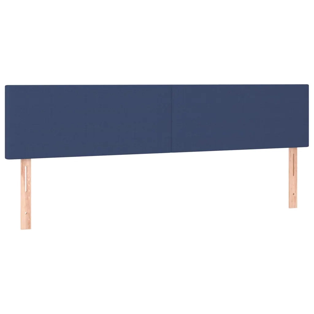 Testiera | Testata Blu 200x5x78/88 cm in Tessuto