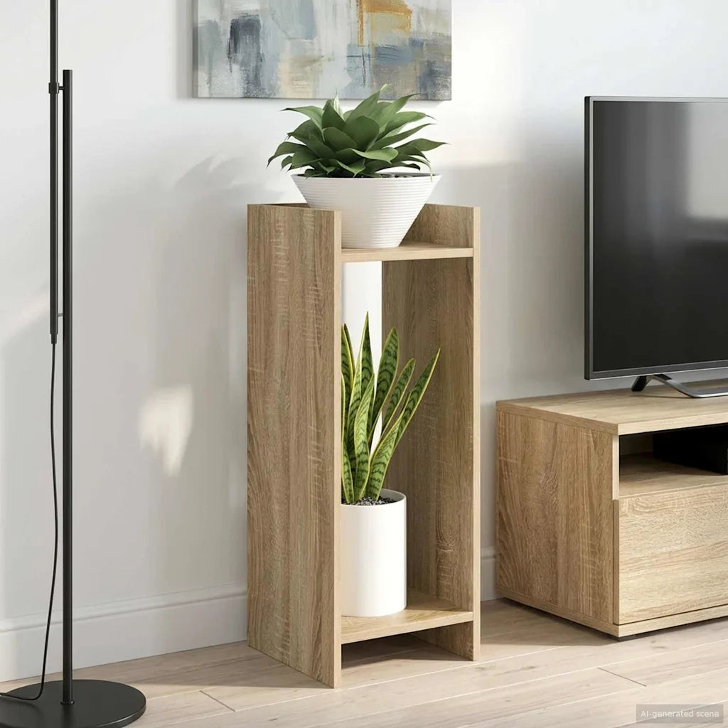 Supporto per piante 2 pcs Rovere Sonoma 30 x 30 x 80 cm