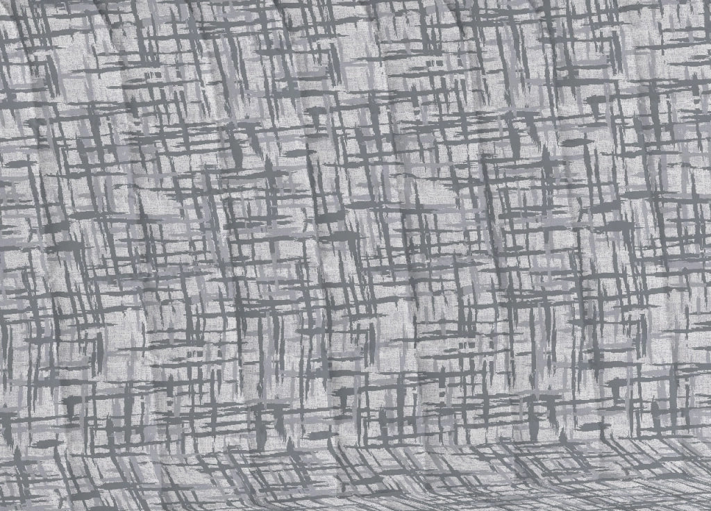 Copridivano Trapuntato Antimacchia Disegno Reticolo Colore Grigio - 3 Posti - Grigio