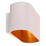 Applique da parete ELISSA bianco oro in alluminio 1xG9 Polux