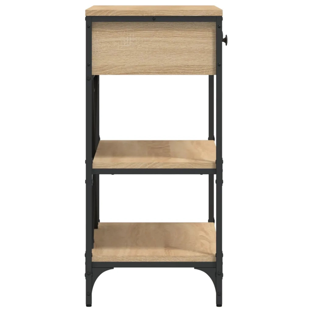Tavolino Consolle-Tavolino da soggiorno-Tavolo Rovere Sonoma 75x34,5x75cm Legno Multistrato 251720