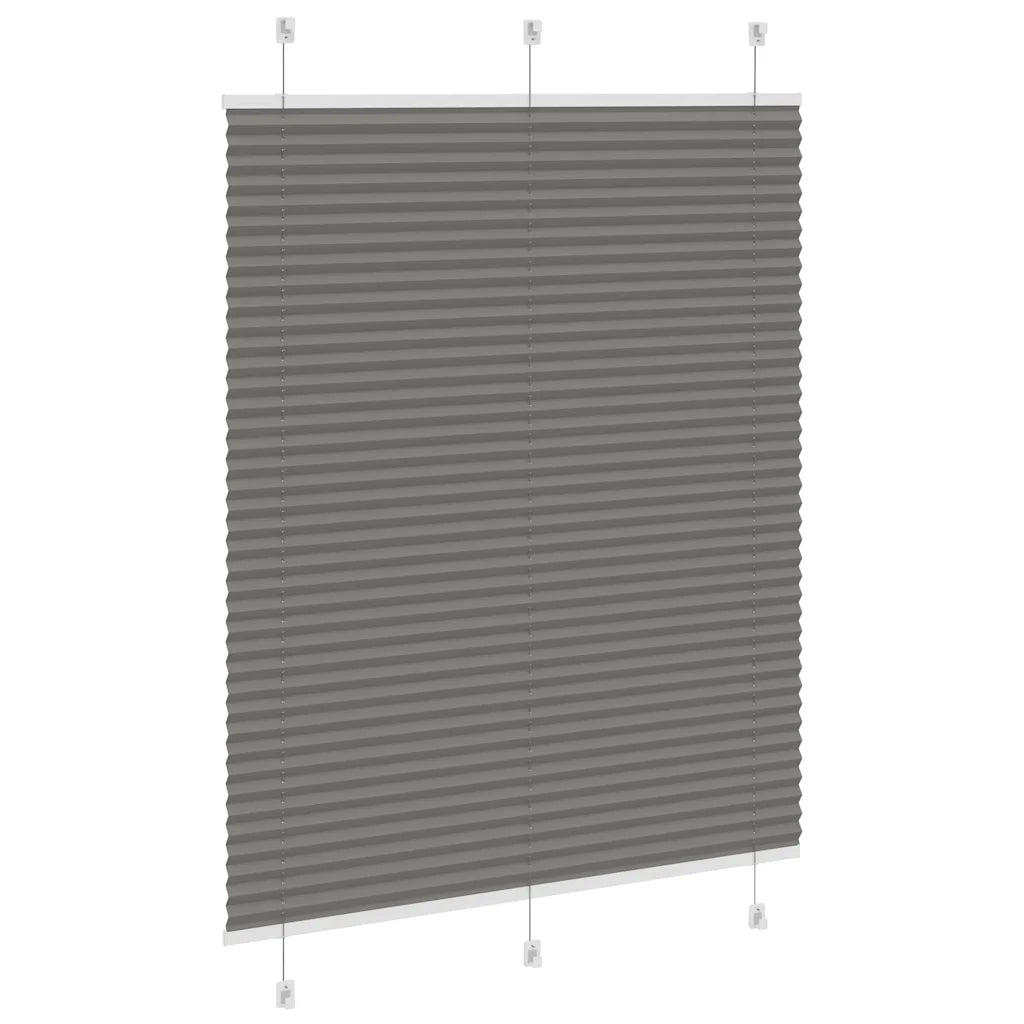 Tenda Plissettata Antracite 105x100cm Larghezza Tessuto 104,4cm