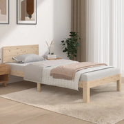 Giroletto-Struttura Letto in Legno Massello 90x190 cm Single 522369