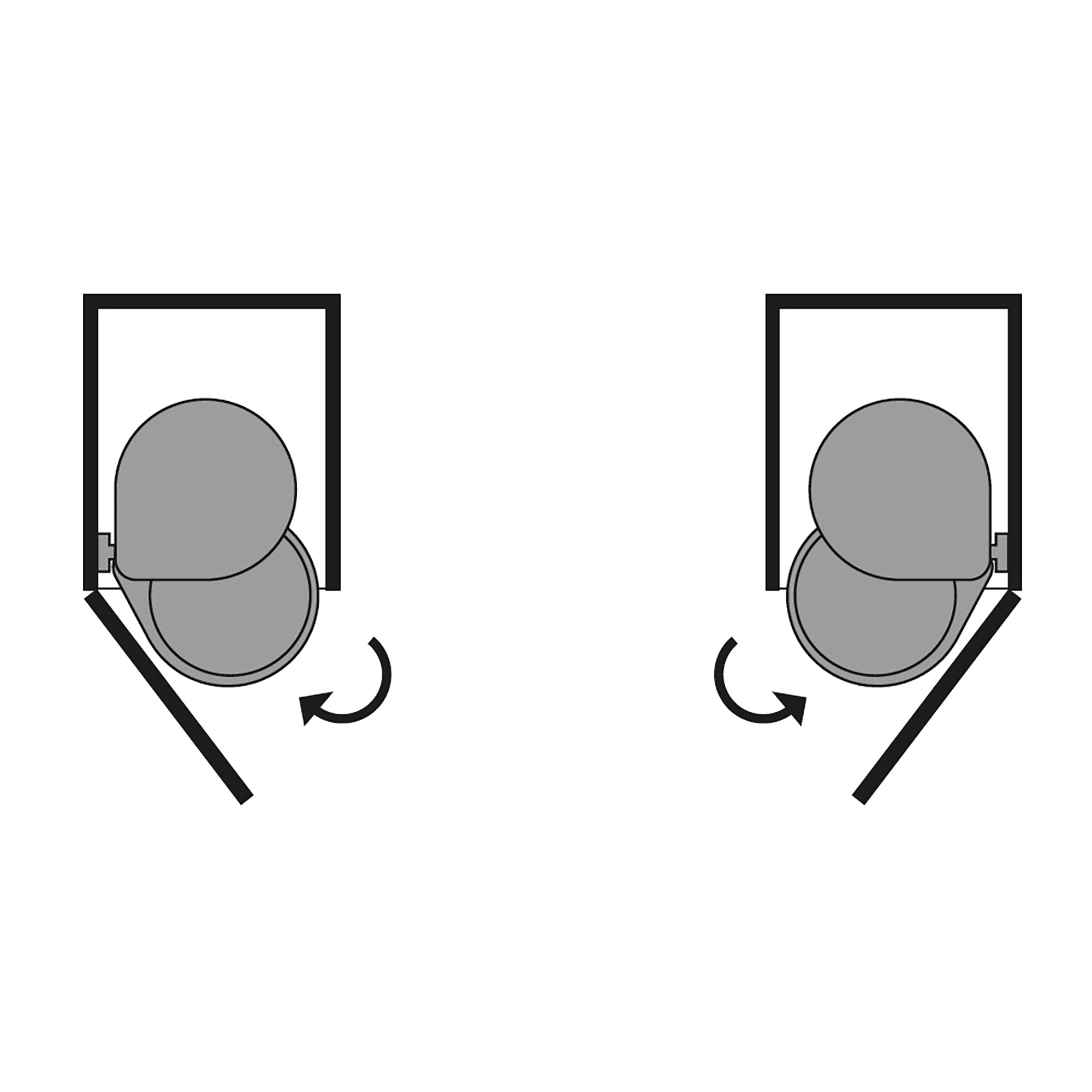 Pattumiera Differenziata per Anta 13 Litri in Plastica Emuca Bianca