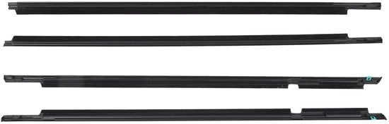 Trittico per la porta perfetto per la forma - Sigillatura della finestra - Sigillatura della porta - Sostituzione per Land Cruiser Prado 120 Serie - 4 pezzi - Materiale ABS Premium