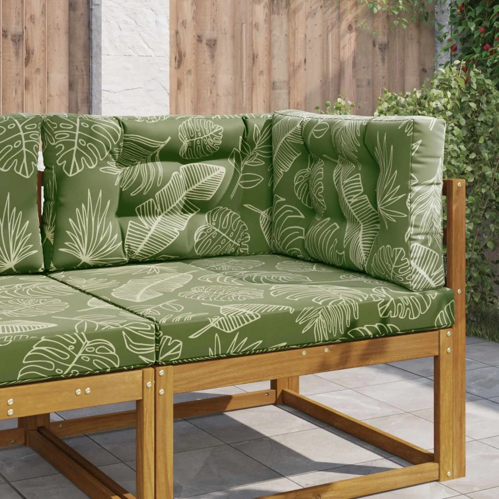 Cuscino per divano da esterno 3 pcs Design a foglia Poliestere