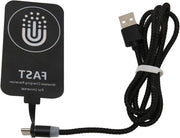 Caricatore wireless con attrazione magnetica per USB C - Qi ricevitore di caricamento wireless chip patch di caricamento