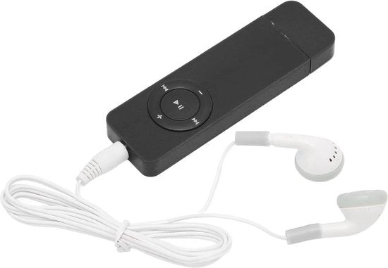MP3 Speler con Batteria 180mAh per Corsa in Miniatura - Senza Distorsione del Suono - Nero