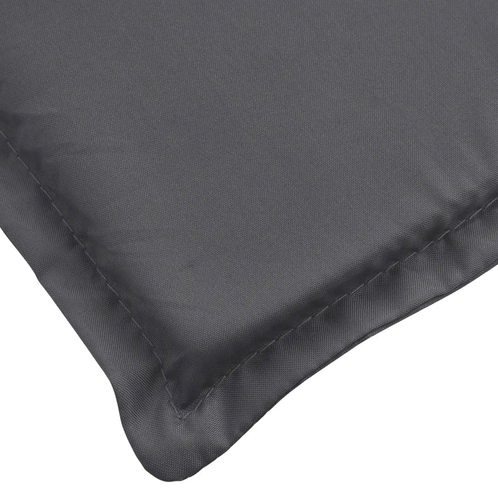Cuscino per Lettino Antracite 200x50x3 cm in Tessuto Oxford