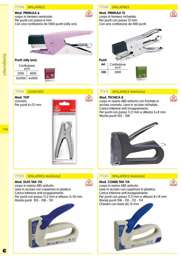 1pz maestri spillatrice x ufficio "primula 12" cod:ferx.3661