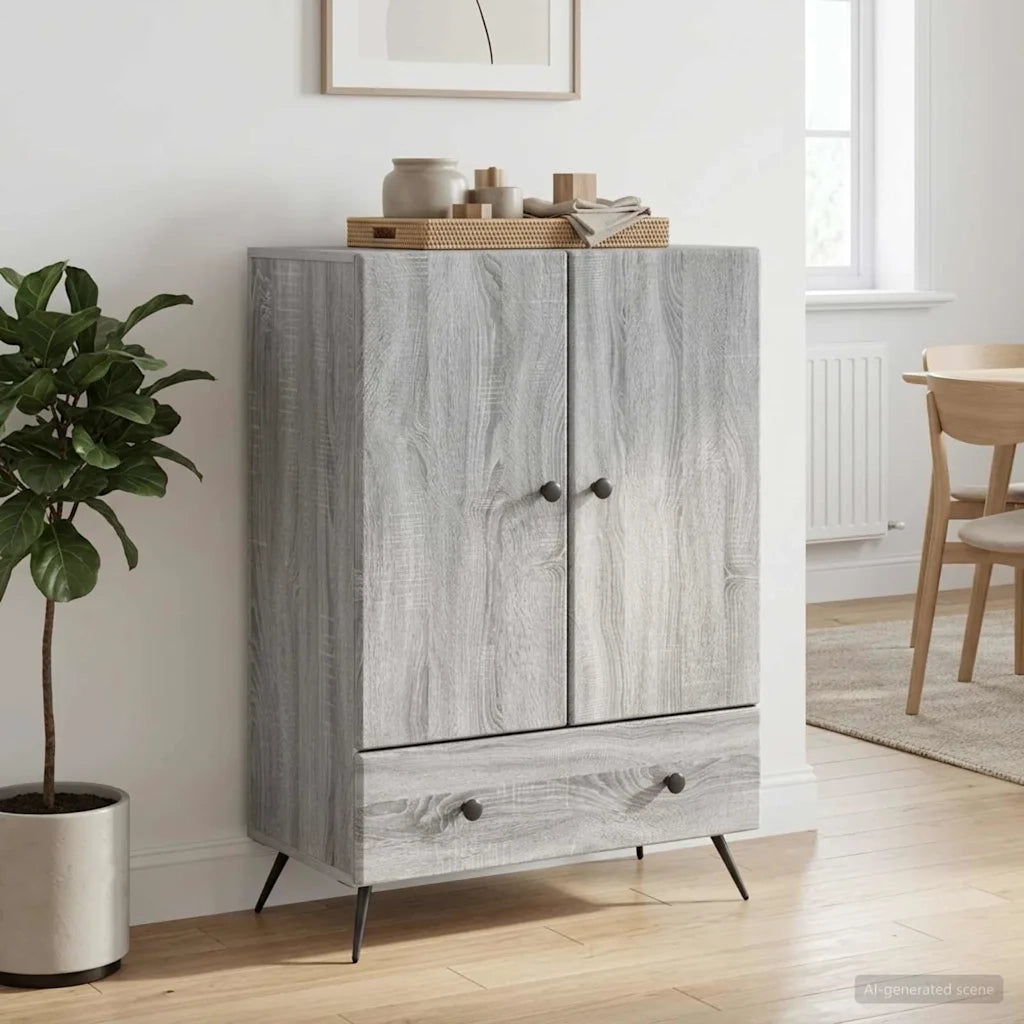 Credenza Grigio Sonoma 66 x 34,5 x 95 cm Legno ingegnerizzato 895591