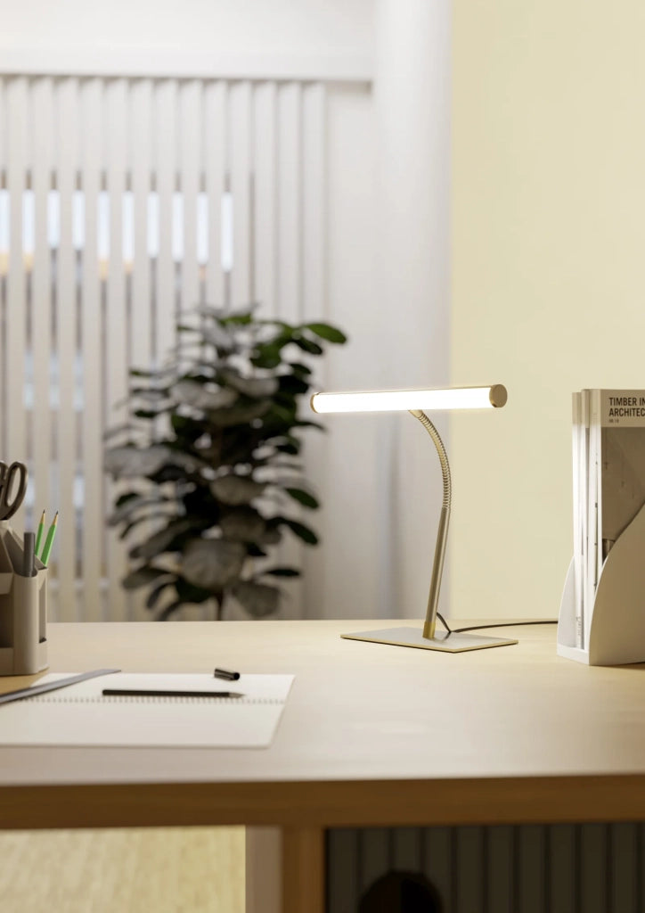 Lampada Scrivania Moderna Riccione Metallo Grigio Led 5W 500Lm Ip20