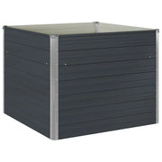 Fioriera Rialzata Antracite 100x100x77 cm in Acciaio Zincato cod mxl 52079