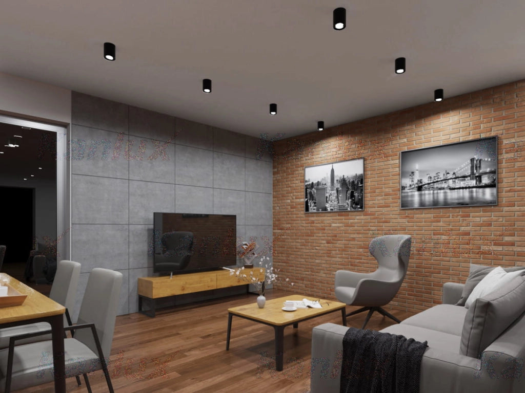 Faretto da soffitto Kanlux BORD nero GU10 orientabile