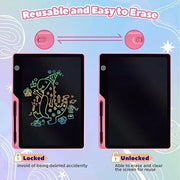 Tavolo da disegno LCD per bambini, caricabile 16 pollici, regalo per Pasqua, giocattolo educativo per bambini di età 3-7 anni (rosa, 40 cm)