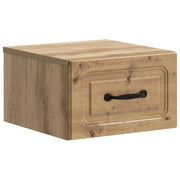 Mobiletto da notte a muro Rovere Artigianale 34,5 x 33 x 20 cm