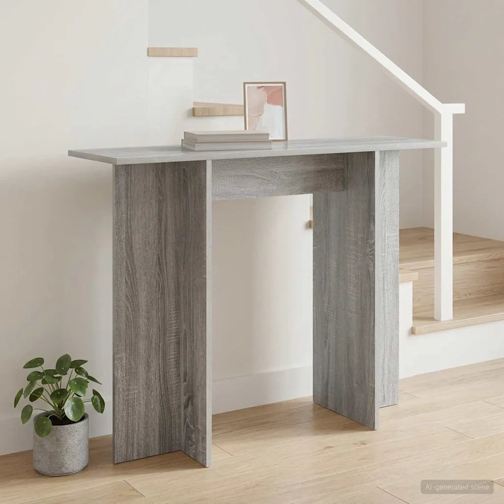 Tavolo consolle Grigio Sonoma 100 x 30 x 75 cm 8001172