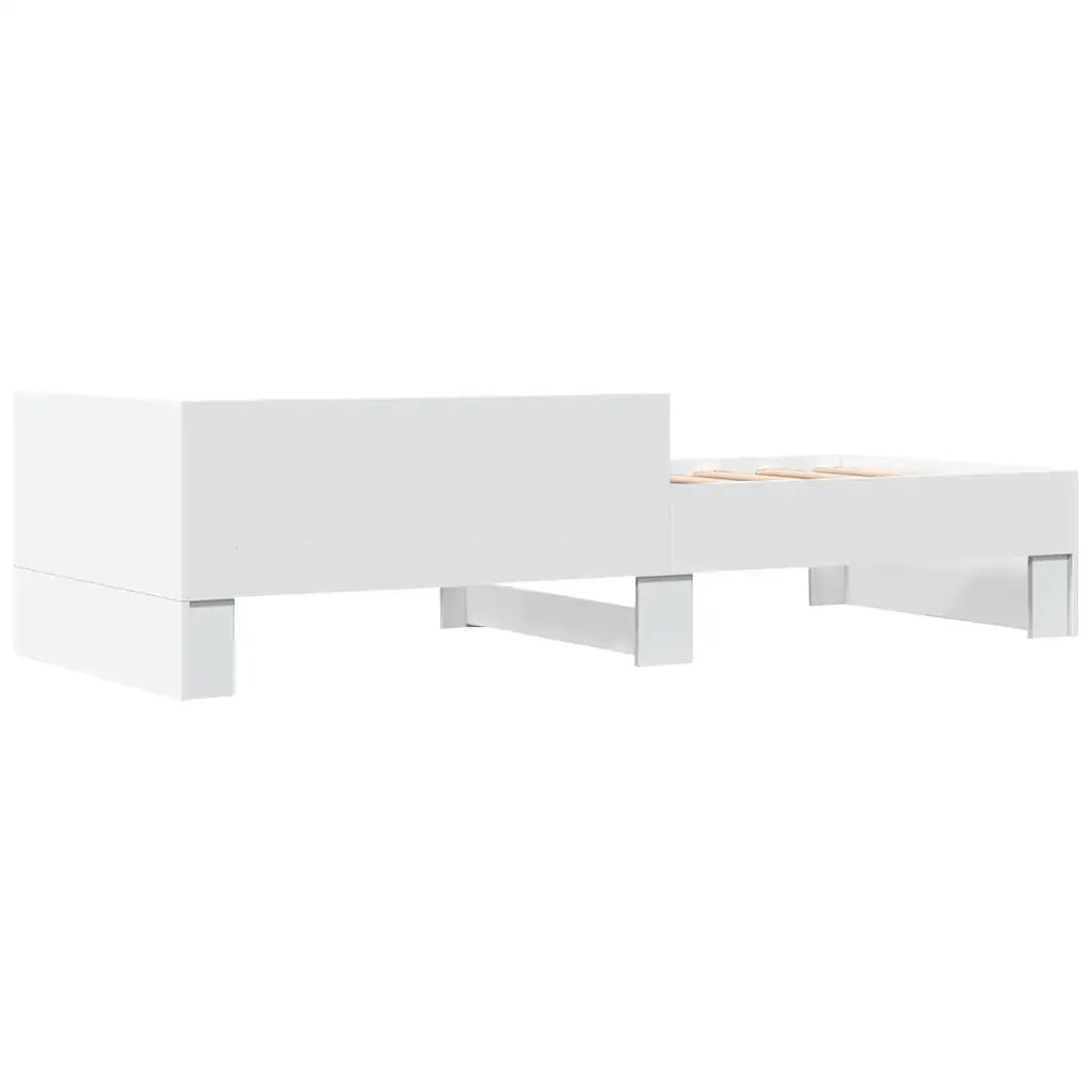 vidaXL Giroletto Bianco 90x190 cm in Legno Multistrato
