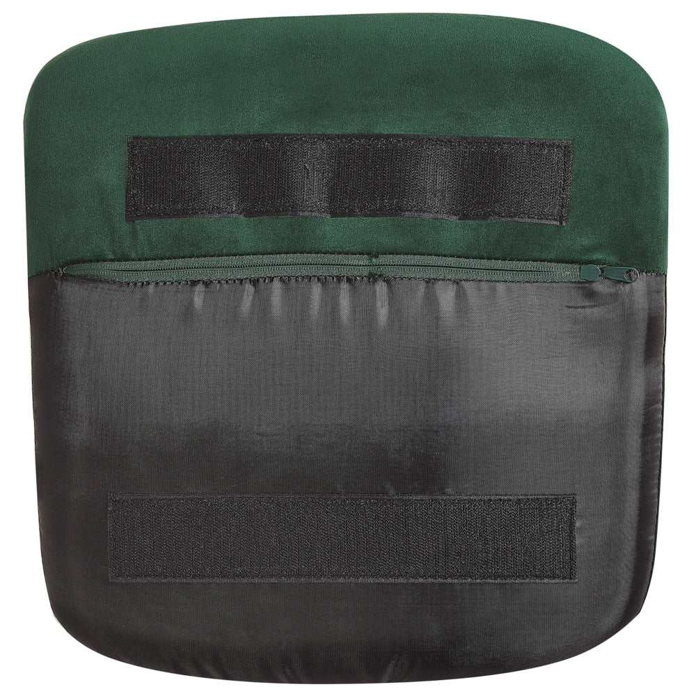 Sedia A Dondolo Velluto Verde Gambe In Metallo Pattini In Legno Moderni