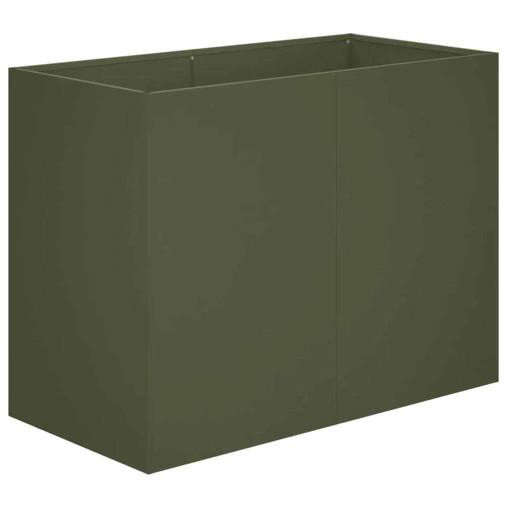 Vaso da giardino Verde Oliva 80 x 40 x 60 cm 8005886