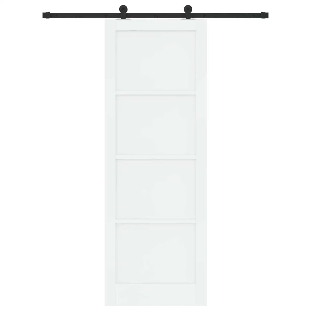 Porta scorrevole Bianco e Nero 83 x 232 cm