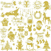 Decorazioni natalizie per regali - Adesivi decorativi - Stickers per pacchi di Natale - Accessori per feste - Decorazioni per Natale