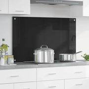 Schienale da cucina Nero 100 x 60 cm vetro temperato