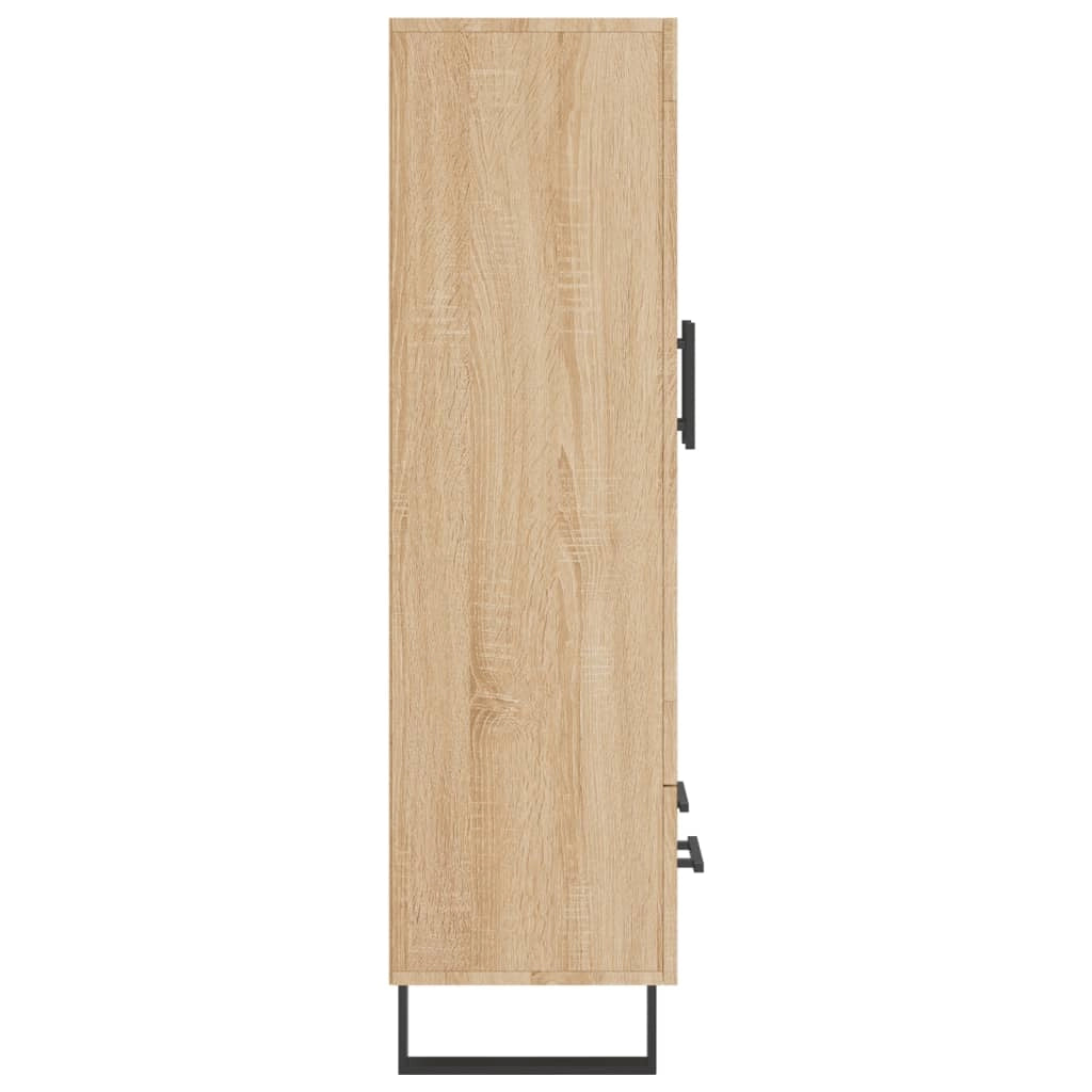 Buffet credenza cassettiera armadio mobile contenitore organizer cucina soggiorno salotto rovere Sonoma alto 69,5 x 31 x 115 cm legno ingegnerizzato marrone 02_0034083