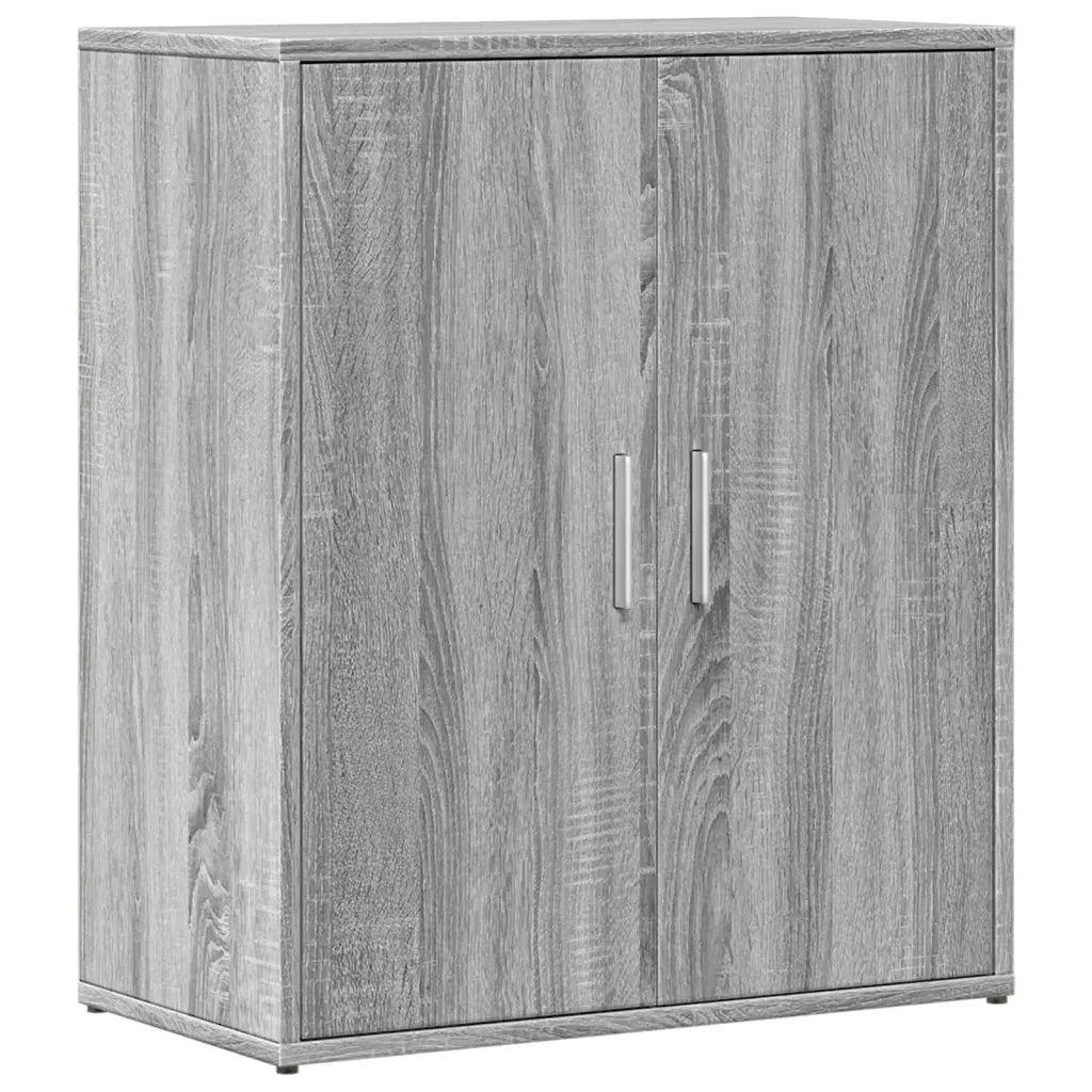 Credenze 2 pz Grigio Sonoma 60x31x70 cm in Legno Multistrato